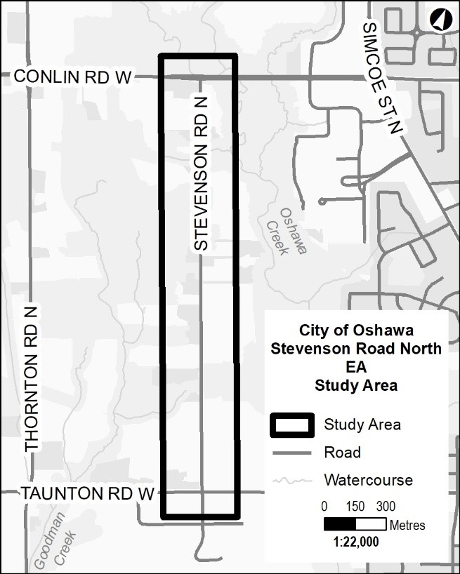 Stevenson Rd. N. Study area map