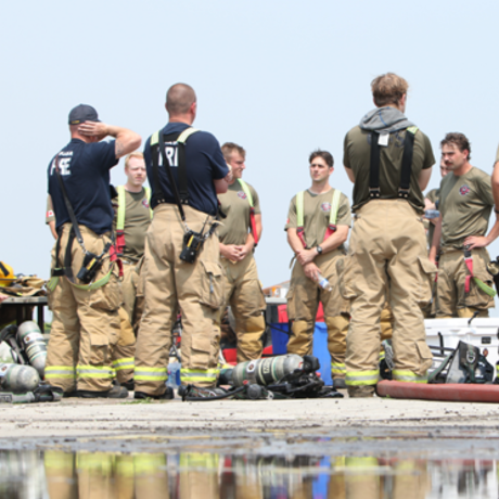 Oshawa Firefighters training group photo