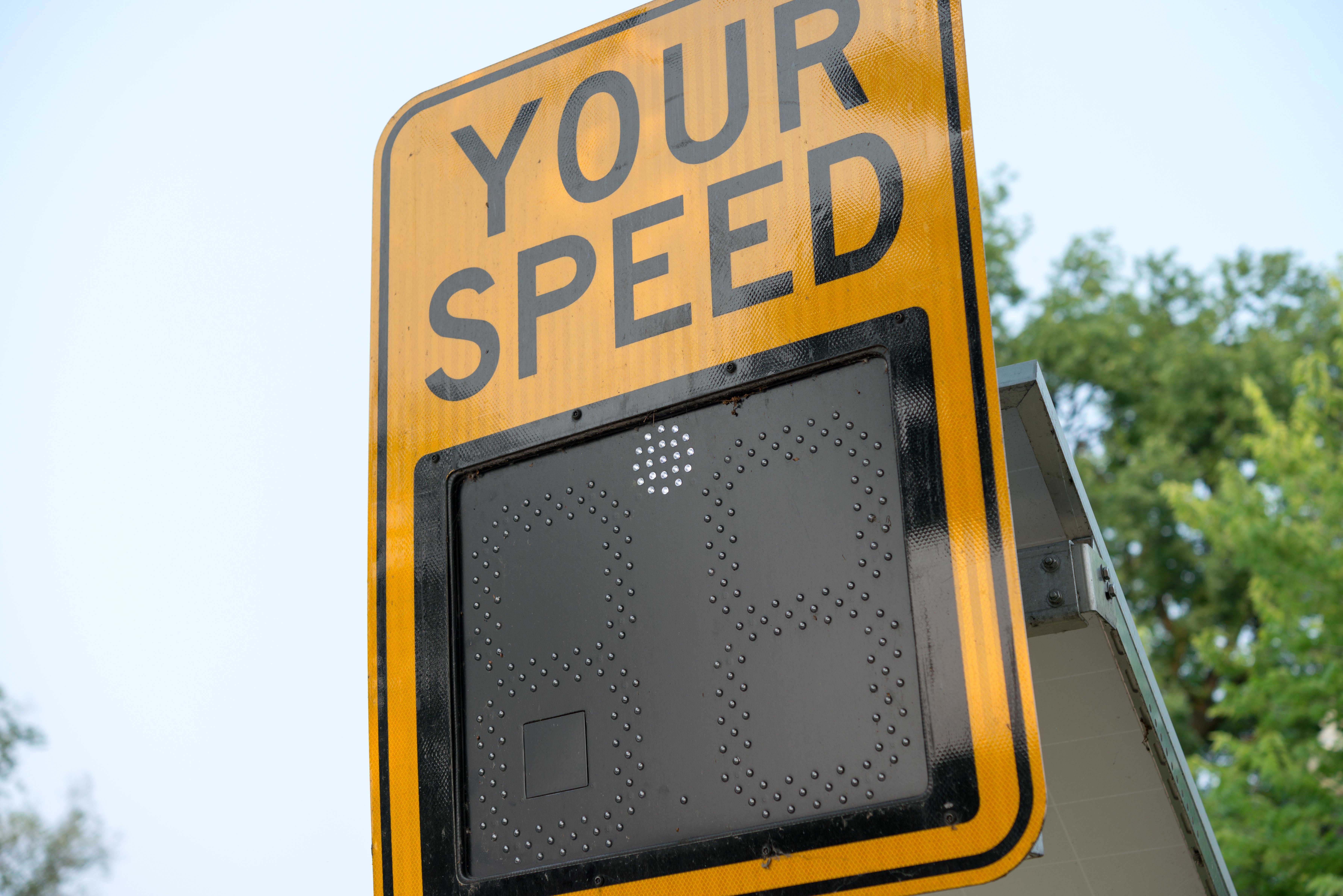 Your speed radar message board sign