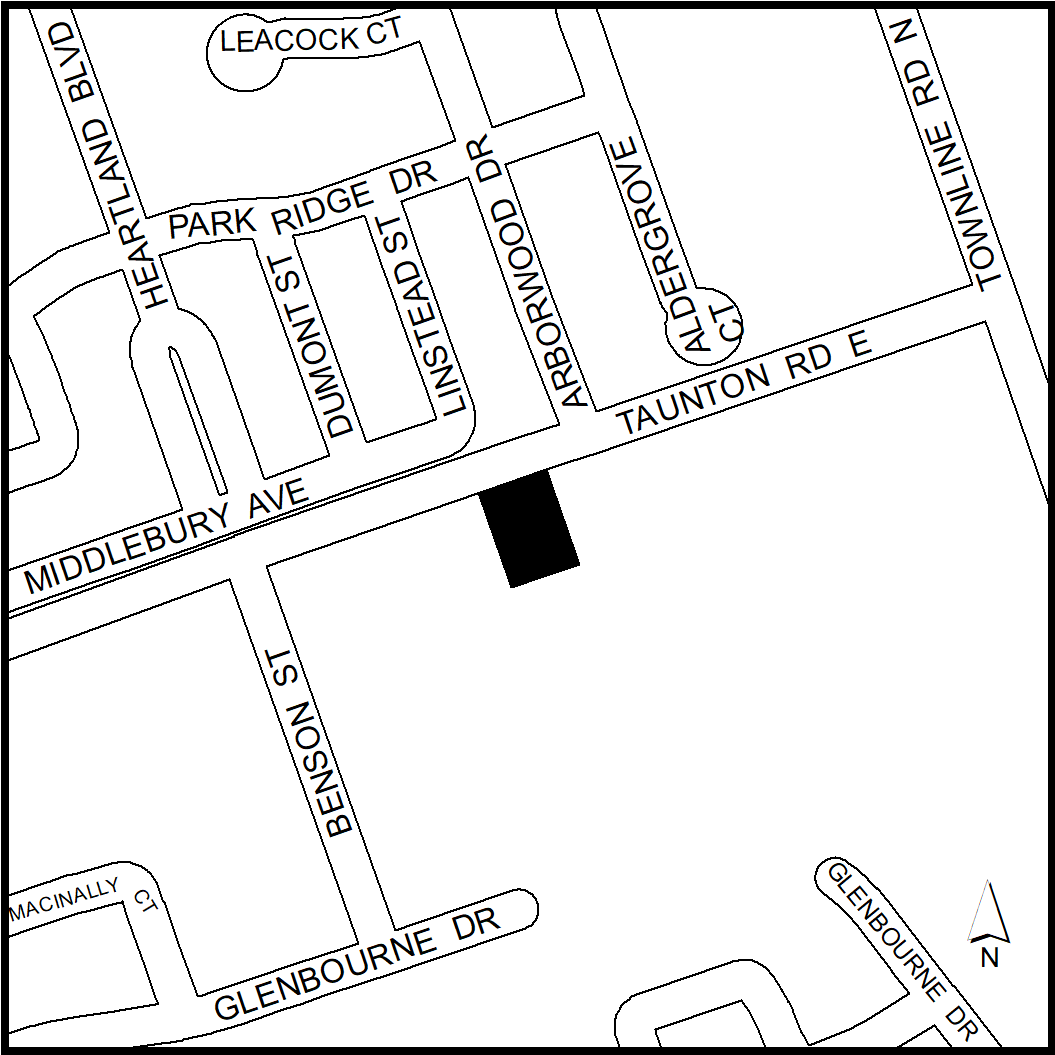 Notice_Map of 1251 Taunton Rd E