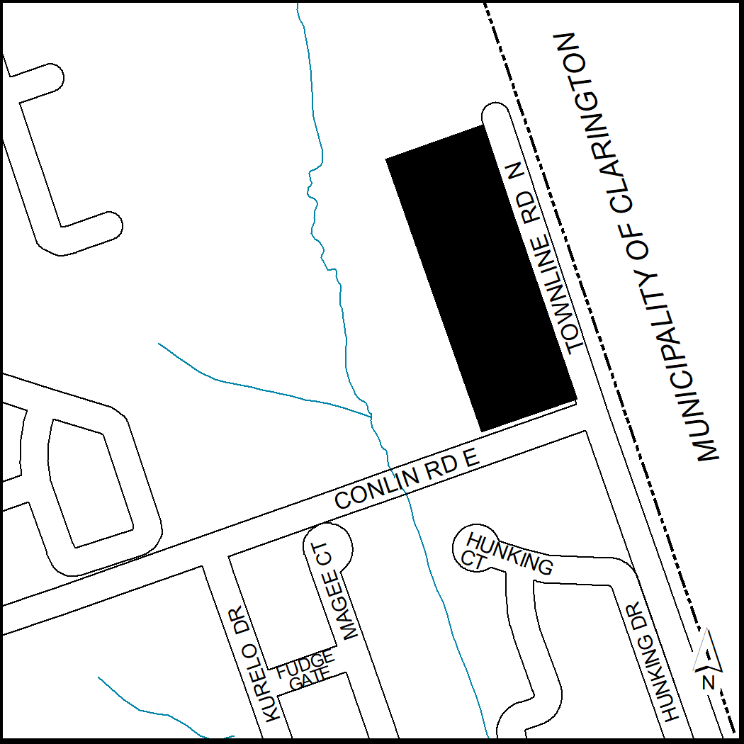 Notice_Map of 1600 Conlin Road East