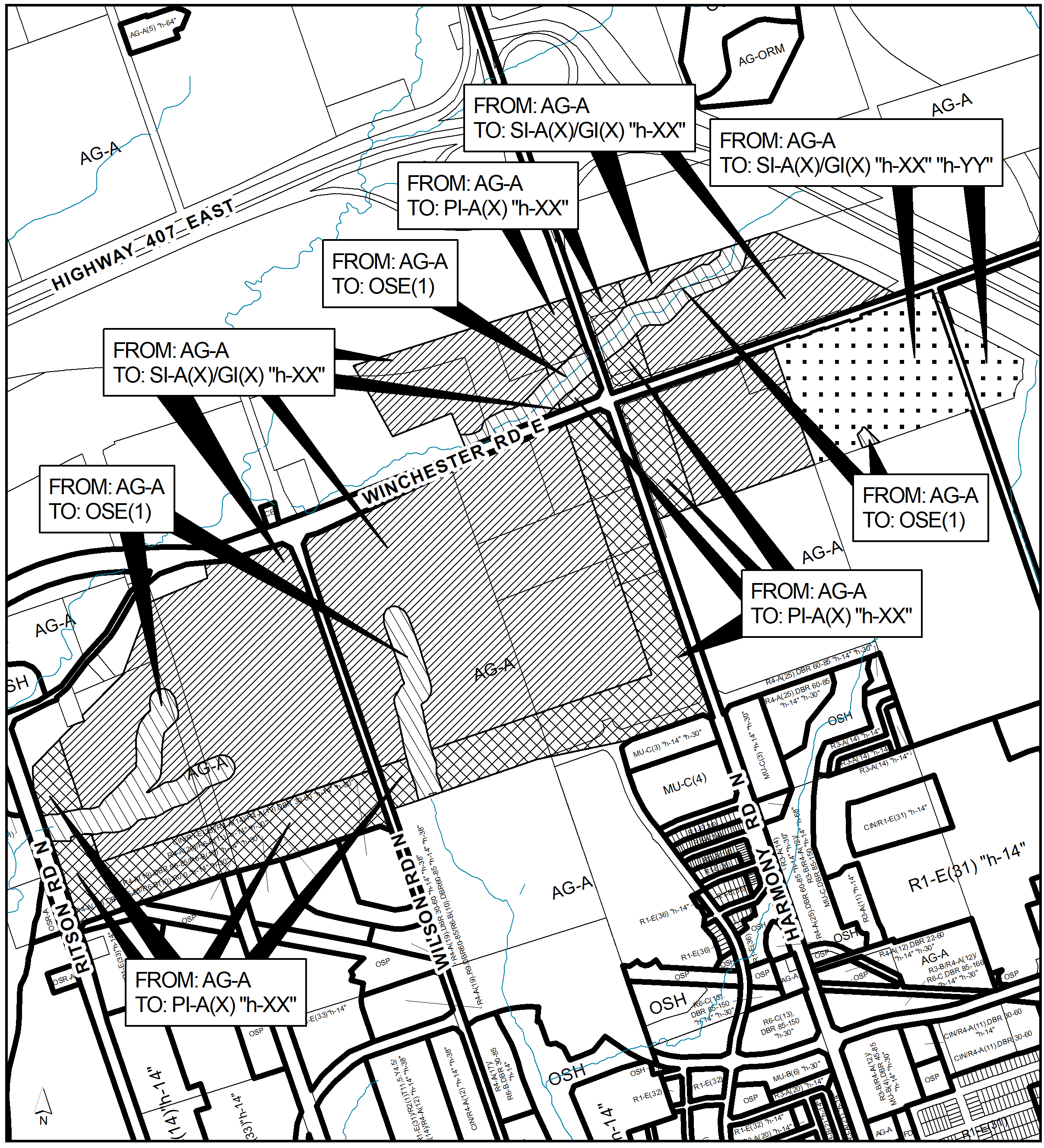 Notice_Map of Schedule A, North Half of Zoning By-law 60-94