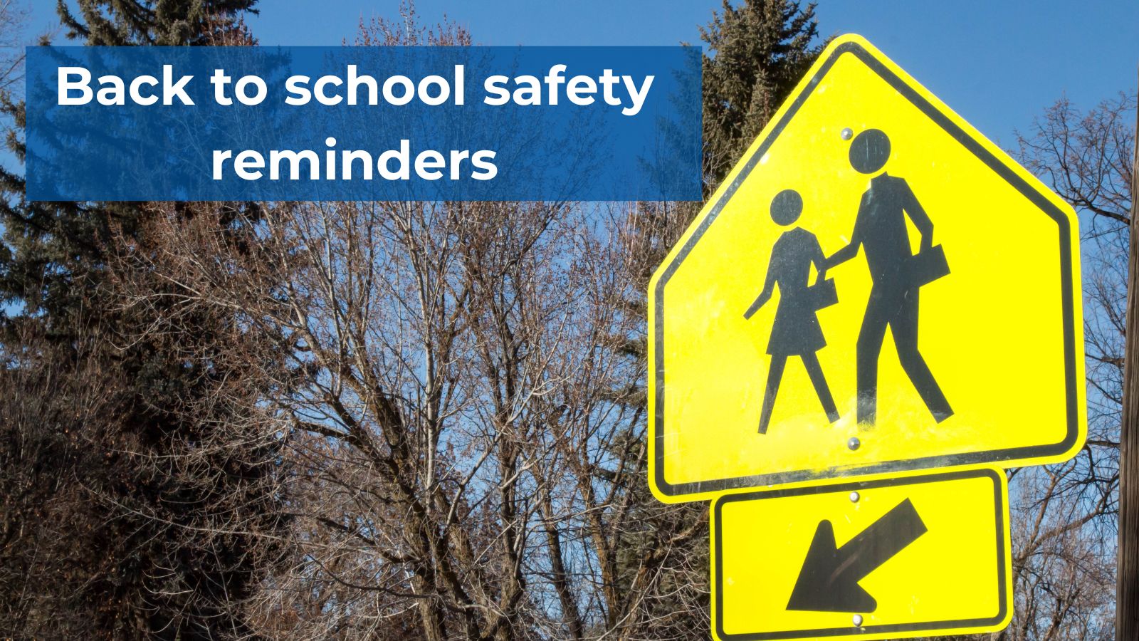 Back to school safety reminders