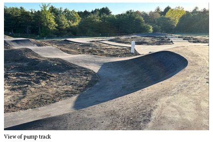 View of pump track