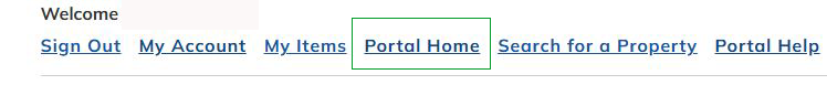 How to get to portal homepage