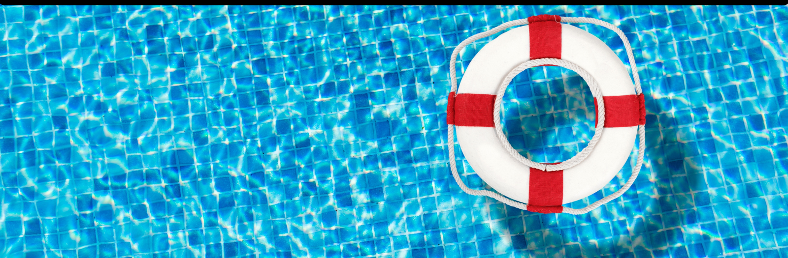 Flotation device in a pool