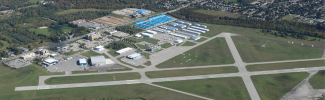 Aerial photo of the Oshawa Executive Airport