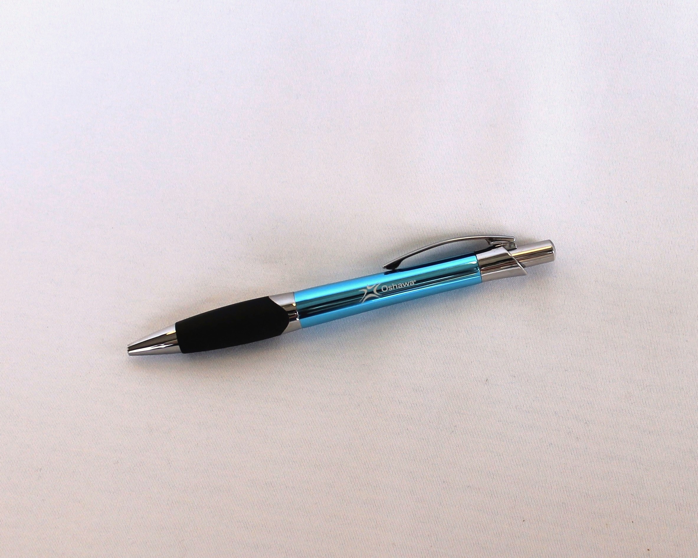 blue pen with City of Oshawa logo