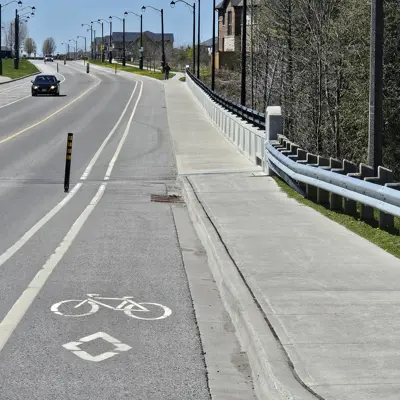 Separated bike lane
