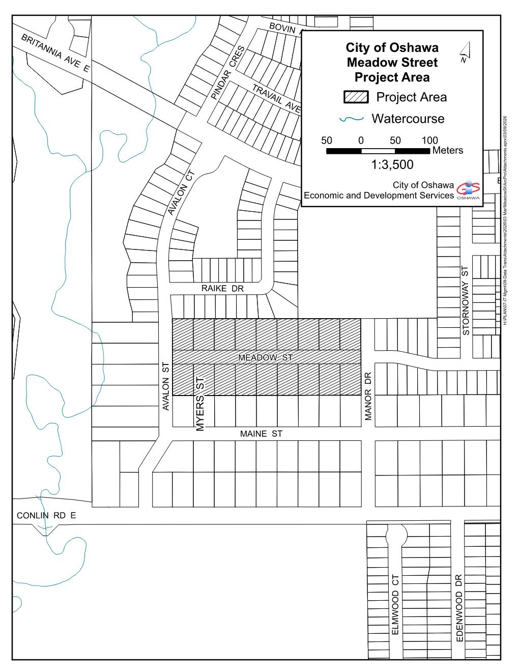 Meadow St. project area